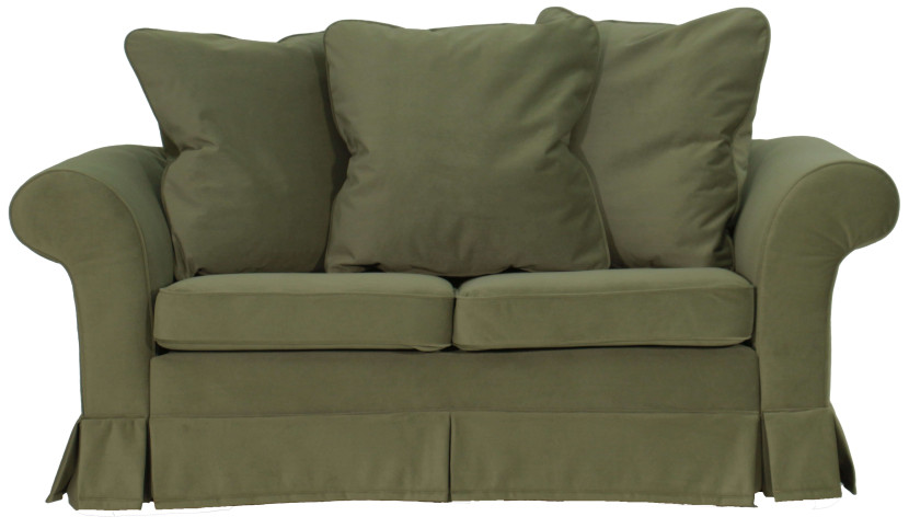 ESTELLA 140 - zielona sofa dwuosobowa z funkcją spania, 1000481