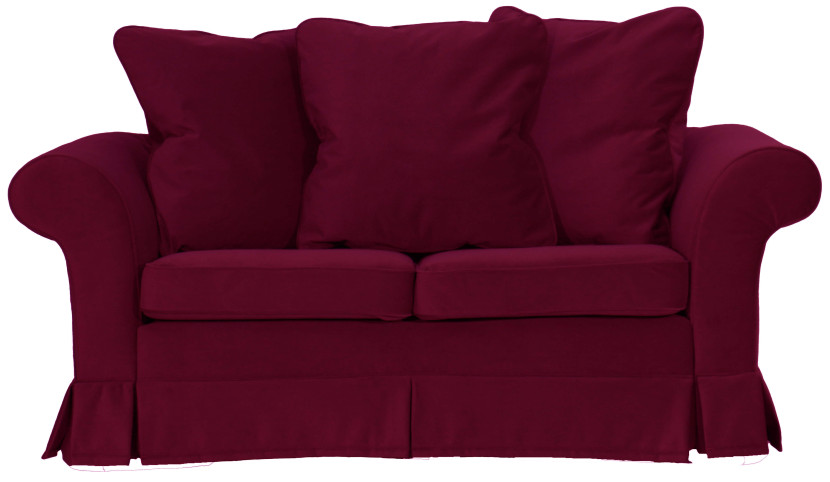 ESTELLA 140 - bordowa sofa dwuosobowa z funkcją spania, 1000501