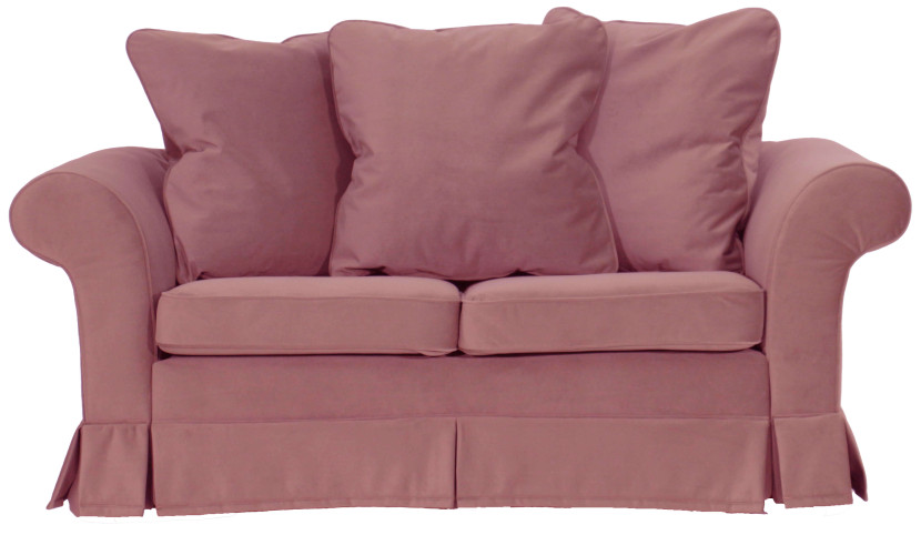 ESTELLA 140 - różowa sofa dwuosobowa z funkcją spania, 1000521