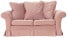 Inny kolor wybarwienia: ESTELLA 140 - pudrowy róż sofa dwuosobowa z funkcją spania