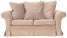 Inny kolor wybarwienia: ESTELLA 140 - beżowa sofa dwuosobowa z funkcją spania