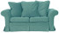 Inny kolor wybarwienia: ESTELLA 140 - szałwiowa sofa dwuosobowa z funkcją spania