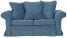 Inny kolor wybarwienia: ESTELLA 140 - niebieska sofa dwuosobowa z funkcją spania