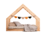 Inny kolor wybarwienia: Łóżko pojedyncze drewniane MOON G  domek - SMARTWOOD®