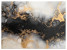Fototapeta Czarno-biały Marmur ze Złotem do Salonu i Sypialni 450x315cm, 10037962