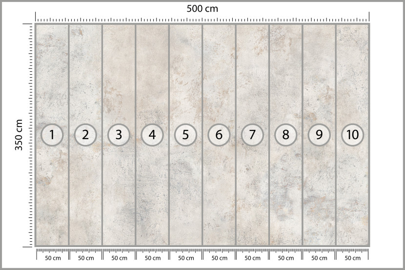 Fototapeta Betonowy Wzór do Salonu i Sypialni 500x350cm Loft, 10041302