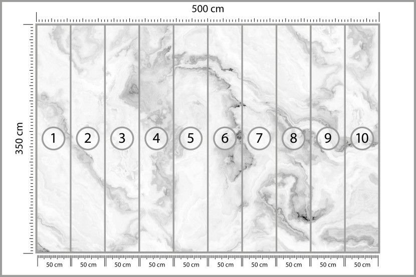Fototapeta Szary Marmur do Salonu i Sypialni 500x350cm, 10041421