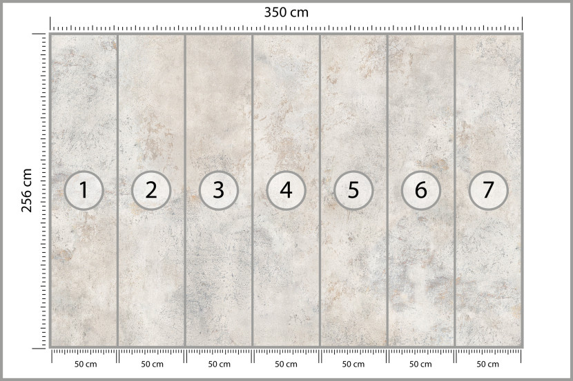 Fototapeta Betonowy Wzór do Salonu i Sypialni 350x256cm Loft, 10041714