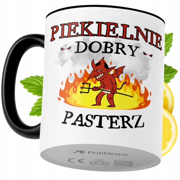 Kubek Dla Pasterza na Prezent z Nadrukiem ze Zdjęciem 330 ml Czarny, 10050511