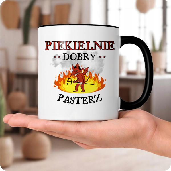 Kubek Dla Pasterza na Prezent z Nadrukiem ze Zdjęciem 330 ml Czarny, 10050515