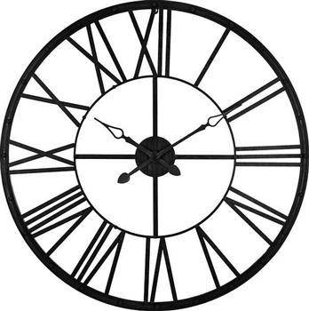 Zegar Vint metalowy czarny, 1005321