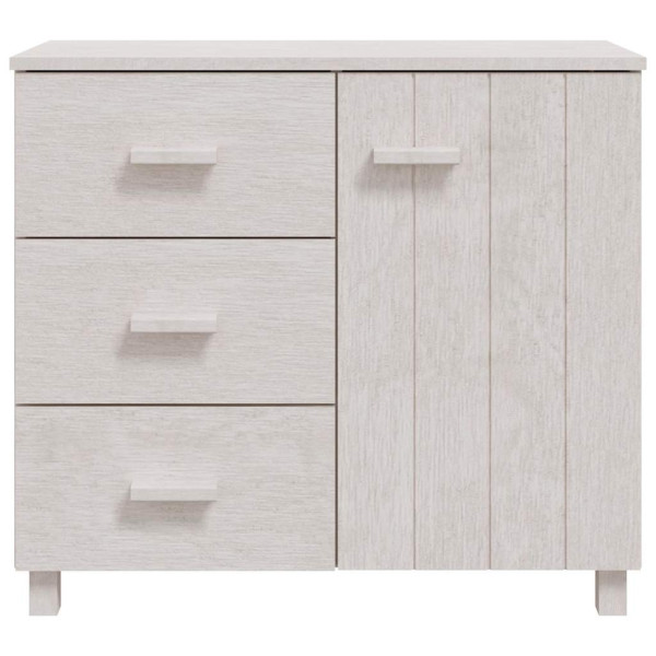 Szafka Biały 90 x 40 x 80 cm Lite drewno sosnowe vidaXL, 10058823
