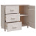 Szafka Biały 90 x 40 x 80 cm Lite drewno sosnowe vidaXL, 10058824