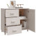 Szafka Biały 90 x 40 x 80 cm Lite drewno sosnowe vidaXL, 10058826