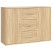 Komoda Brąz 91 x 29.5 x 65 cm Materiał drewnopochodny vidaXL, 10058830