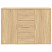 Komoda Brąz 91 x 29.5 x 65 cm Materiał drewnopochodny vidaXL, 10058833