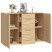 Komoda Brąz 91 x 29.5 x 65 cm Materiał drewnopochodny vidaXL, 10058836
