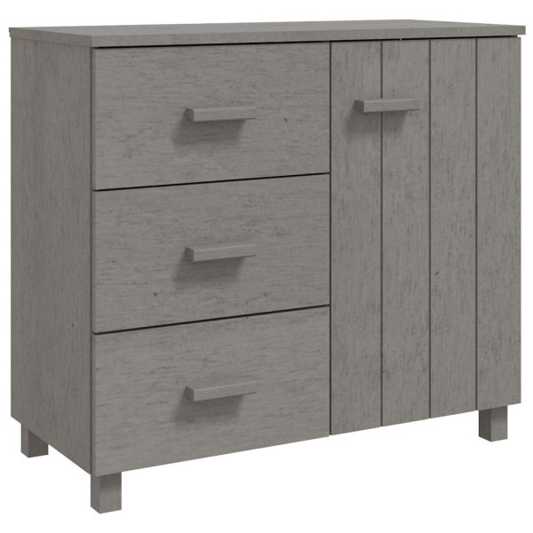 Szafka Szary 90 x 40 x 80 cm Lite drewno sosnowe vidaXL, 10058840