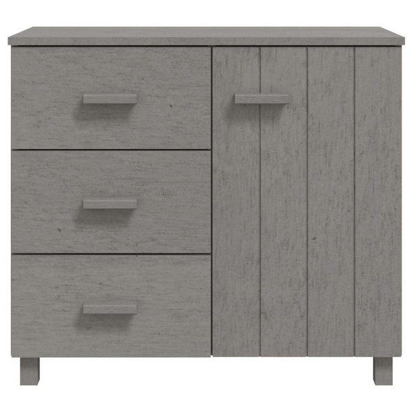 Szafka Szary 90 x 40 x 80 cm Lite drewno sosnowe vidaXL, 10058843
