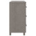 Szafka Szary 90 x 40 x 80 cm Lite drewno sosnowe vidaXL, 10058845