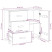 Szafka Szary 90 x 40 x 80 cm Lite drewno sosnowe vidaXL, 10058848