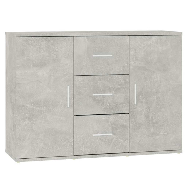 Komoda Szary 91 x 29.5 x 65 cm Materiał drewnopochodny vidaXL, 10058850