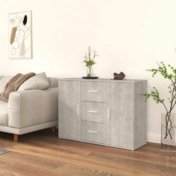Komoda Szary 91 x 29.5 x 65 cm Materiał drewnopochodny vidaXL, 10058851