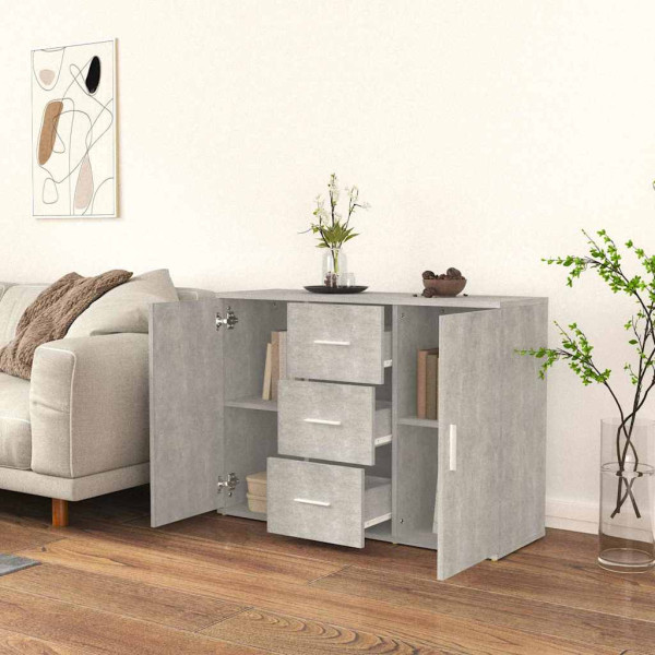 Komoda Szary 91 x 29.5 x 65 cm Materiał drewnopochodny vidaXL, 10058852