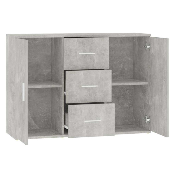 Komoda Szary 91 x 29.5 x 65 cm Materiał drewnopochodny vidaXL, 10058853