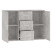 Komoda Szary 91 x 29.5 x 65 cm Materiał drewnopochodny vidaXL, 10058853