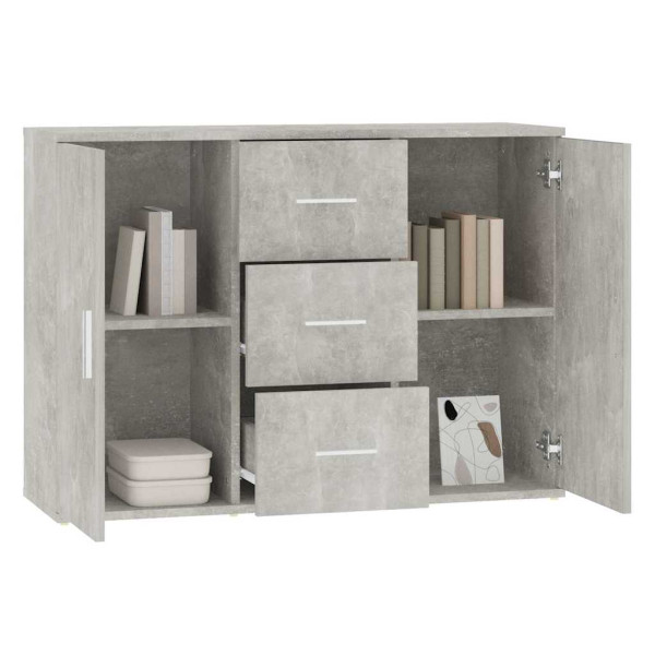 Komoda Szary 91 x 29.5 x 65 cm Materiał drewnopochodny vidaXL, 10058856