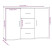Komoda Szary 91 x 29.5 x 65 cm Materiał drewnopochodny vidaXL, 10058858