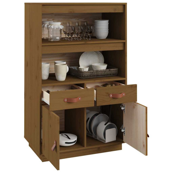 VidaXL Kredens miodowy brąz 67x40x108,5 cm, 10060748