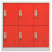 Szafka zamykana na klucz Czerwony 90 x 45 x 92.5 cm Stal vidaXL, 10062897