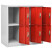 Szafka zamykana na klucz Czerwony 90 x 45 x 92.5 cm Stal vidaXL, 10062898