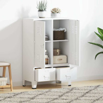 Szafa Biały 67 x 35 x 107 cm Stal vidaXL