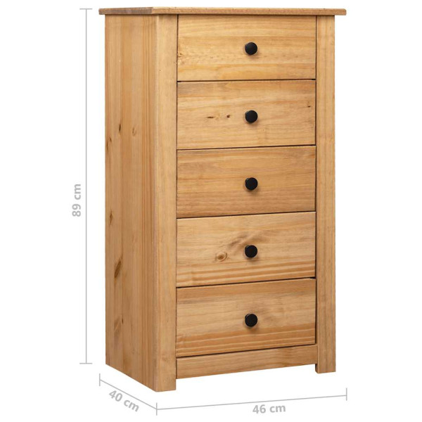 Szafka Brąz 46 x 40 x 89 cm Lite drewno sosnowe vidaXL, 10063443