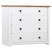 Szafka boczna Biały 80 x 40 x 73 cm Lite drewno sosnowe vidaXL, 10063445