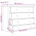 Szafka boczna Biały 80 x 40 x 73 cm Lite drewno sosnowe vidaXL, 10063450
