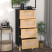 Komoda Czarny 40 x 30 x 90 cm Lite drewno sosnowe vidaXL, 10063454