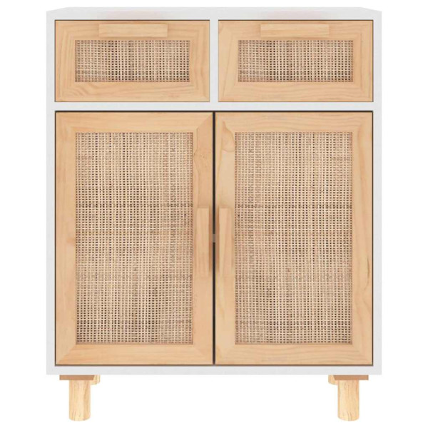 Komoda Biały 60 x 30 x 75 cm Lite drewno sosnowe vidaXL, 10063464