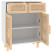 Komoda Biały 60 x 30 x 75 cm Lite drewno sosnowe vidaXL, 10063465