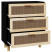 Komoda Czarny 60 x 30 x 70 cm Lite drewno sosnowe vidaXL, 10063472