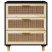 Komoda Czarny 60 x 30 x 70 cm Lite drewno sosnowe vidaXL, 10063473