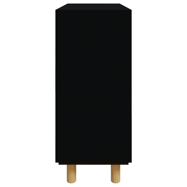 Komoda Czarny 60 x 30 x 70 cm Lite drewno sosnowe vidaXL, 10063474
