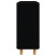 Komoda Czarny 60 x 30 x 70 cm Lite drewno sosnowe vidaXL, 10063474