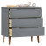 Szafka z szufladami Szary 80 x 40 x 80 cm Lite drewno sosnowe vidaXL, 10063495