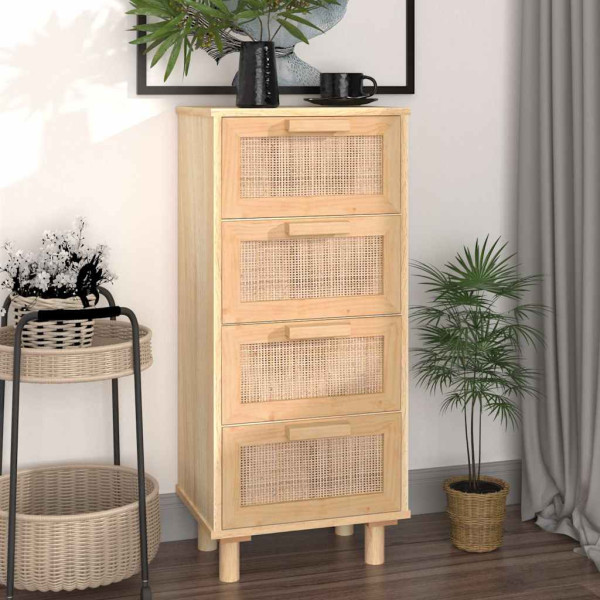 Komoda Brąz 40 x 30 x 90 cm Lite drewno sosnowe vidaXL, 10063504