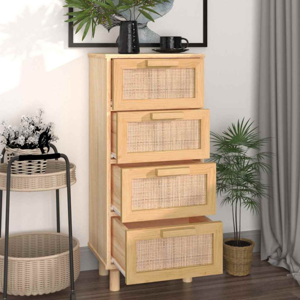 Komoda Brąz 40 x 30 x 90 cm Lite drewno sosnowe vidaXL, 10063505