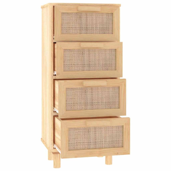Komoda Brąz 40 x 30 x 90 cm Lite drewno sosnowe vidaXL, 10063507